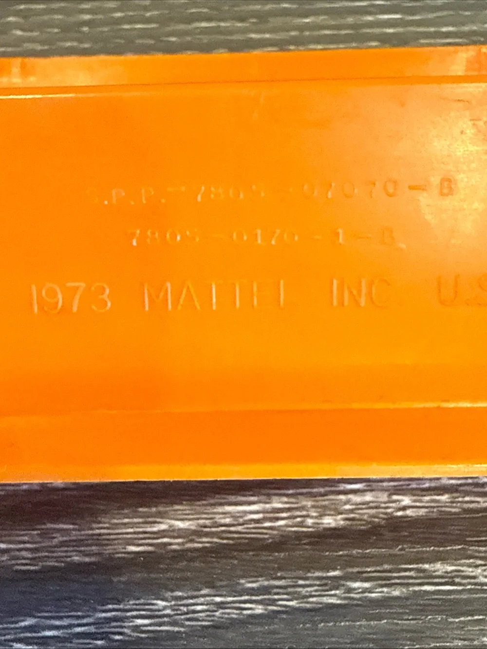 Barbie Pool Party Fun Chaise Lounge Chair Orange Raft Bench 1973